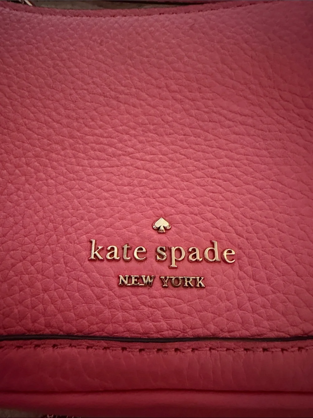 kate spade Woman’s Mini Hot Pink Pebbled Leather Chain Crossbody